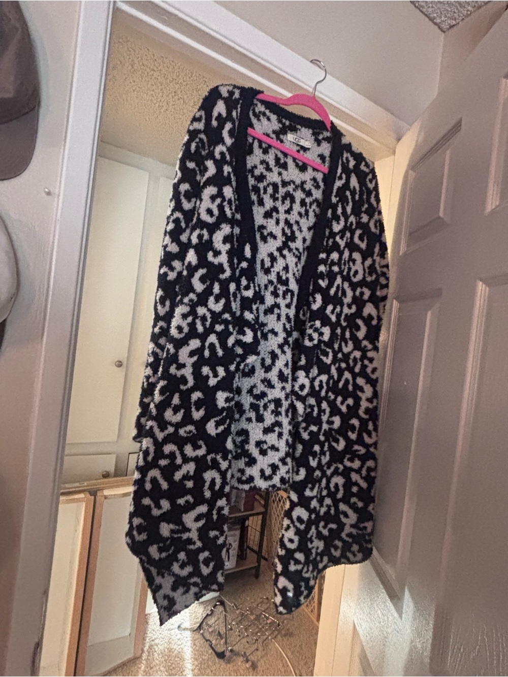 UGG Black and White Leopard Sweater